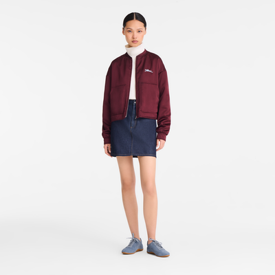 Jacket , Burgundy - Satin