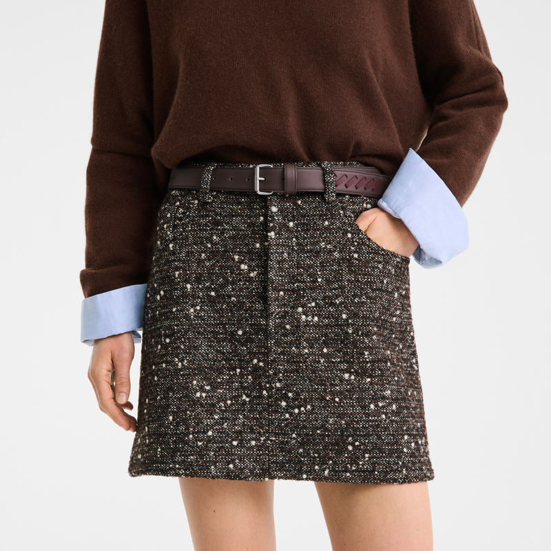 Skirt , Mocha - Tweed  - View 2 of  2