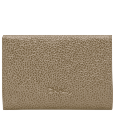 Le Foulonn&eacute; Compact wallet , Lichen - Leather