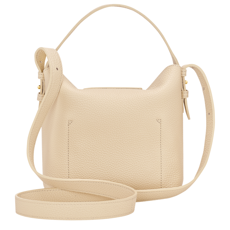 Le Cadence L Bucket bag , Vanilla - Leather  - View 3 of  5