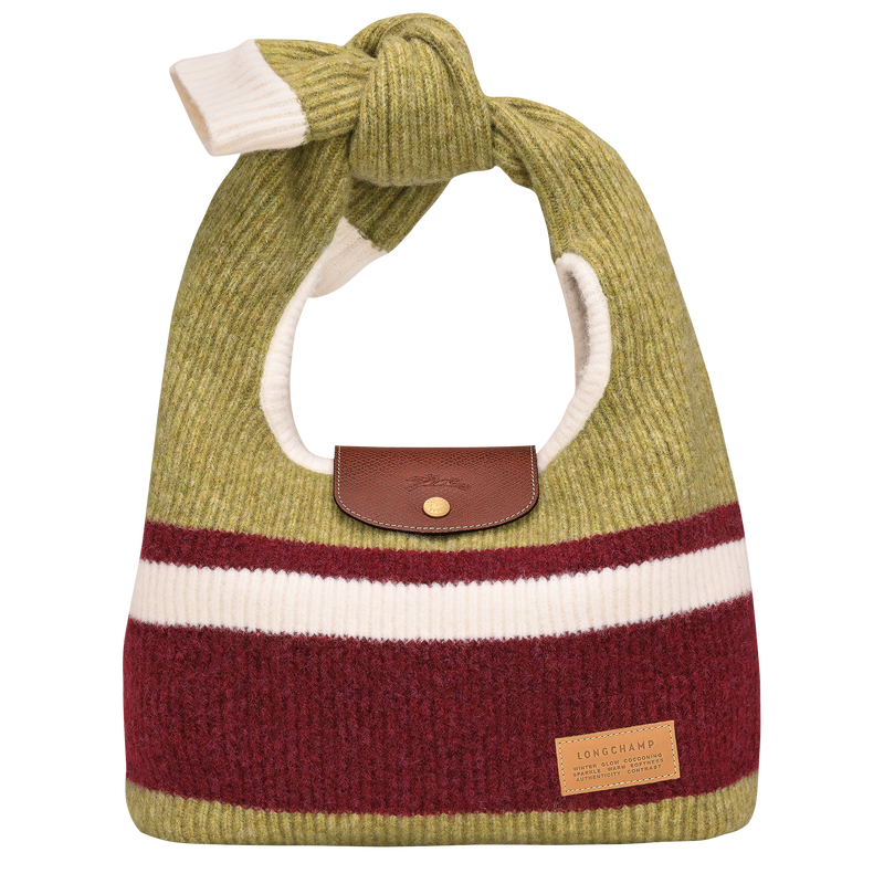 Le Pliage Collection M Shoulder bag , Pistachio/Burgundy - Canvas  - View 1 of  4