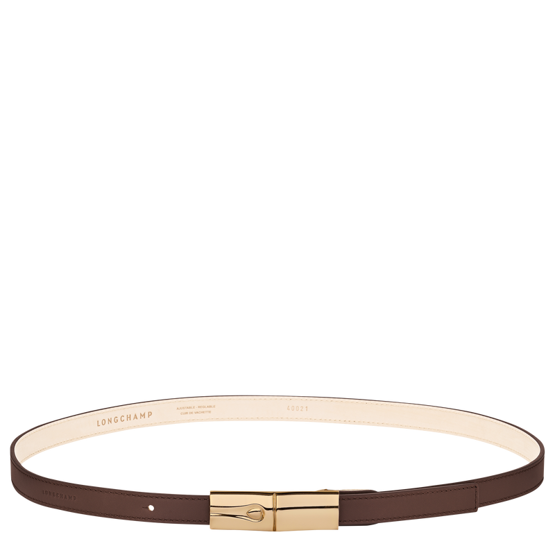 Ladies' belt , Mocha - Leather  - View 1 of  2