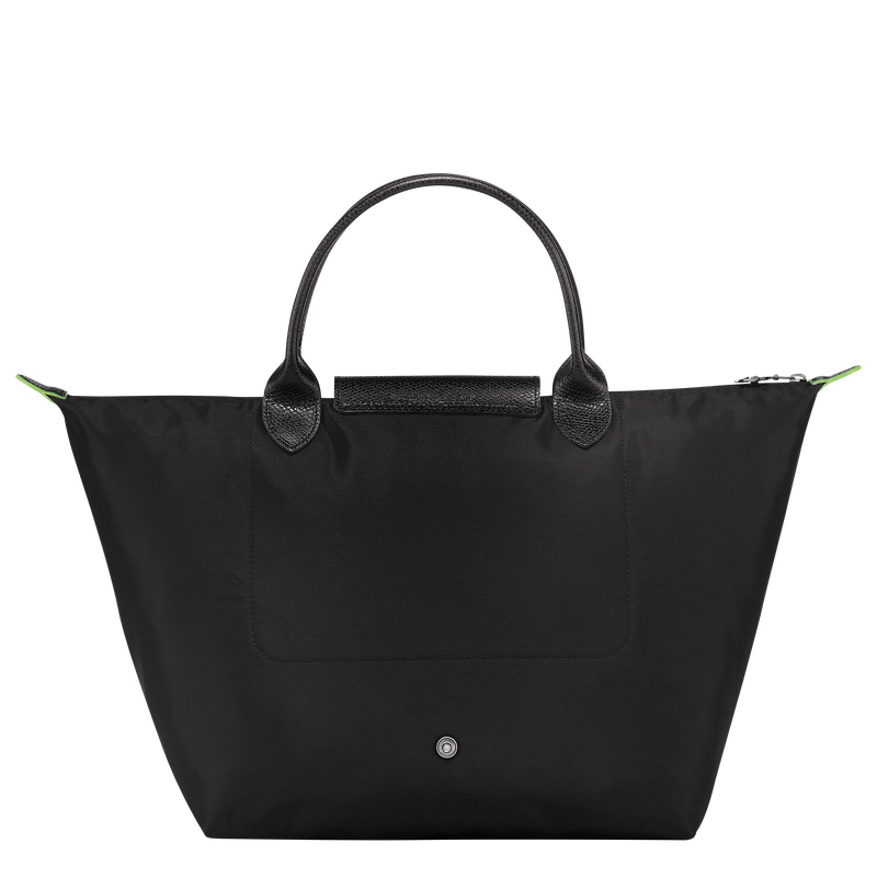 Le Pliage Green M Handbag , Black - Recycled canvas  - View 4 of  7