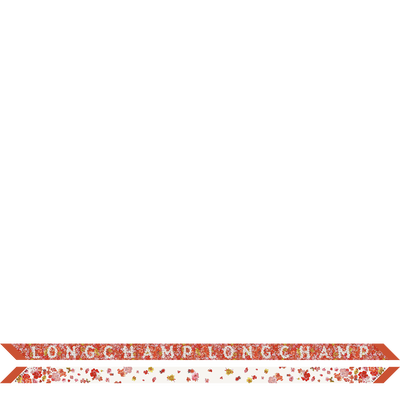 Frise Fleurie Headband , Coral - Silk