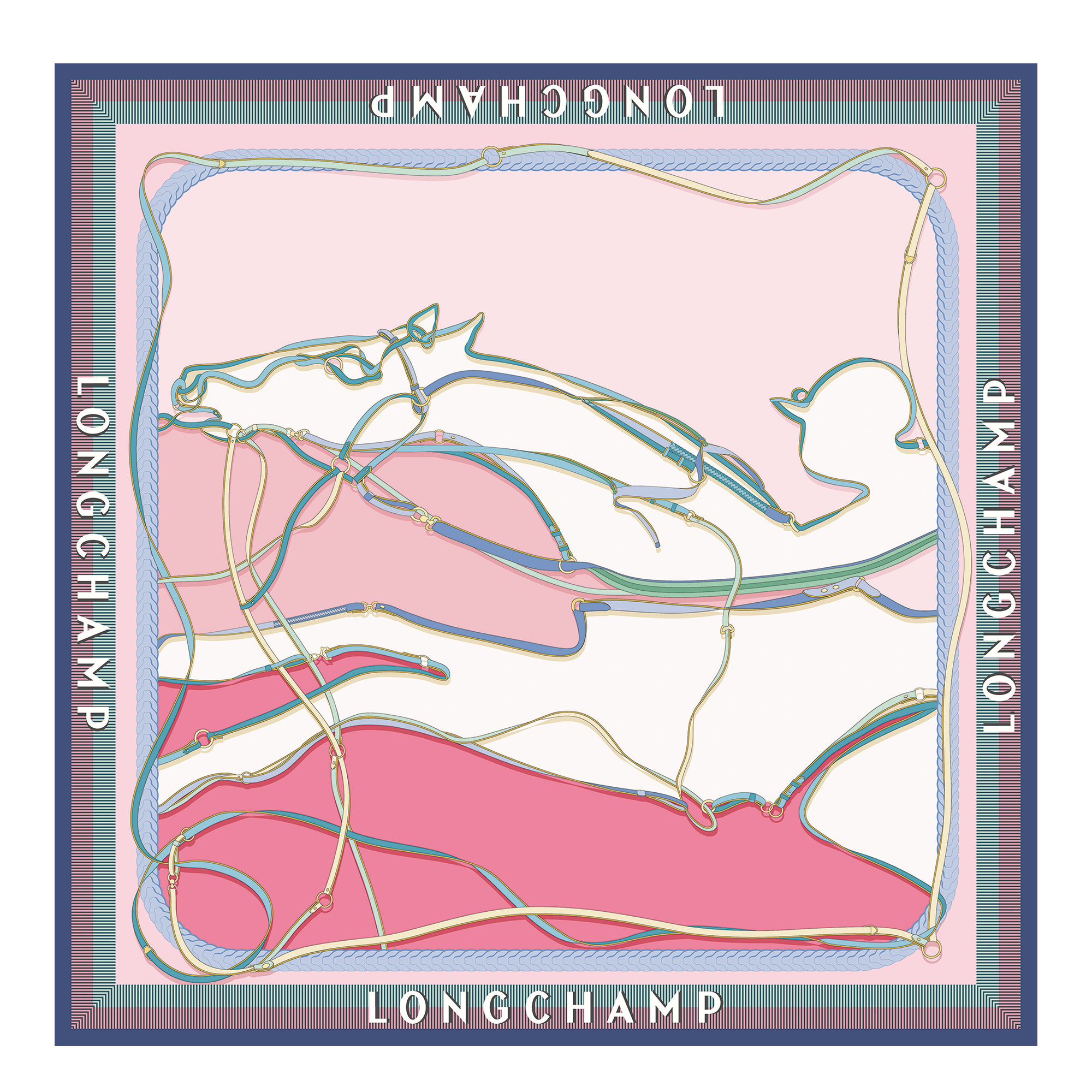 A toute Allure Silk scarf 90, Shrimp