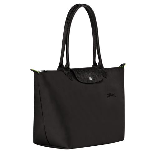 Le Pliage Green L Tote bag , Black - Recycled canvas - View 3 of  7