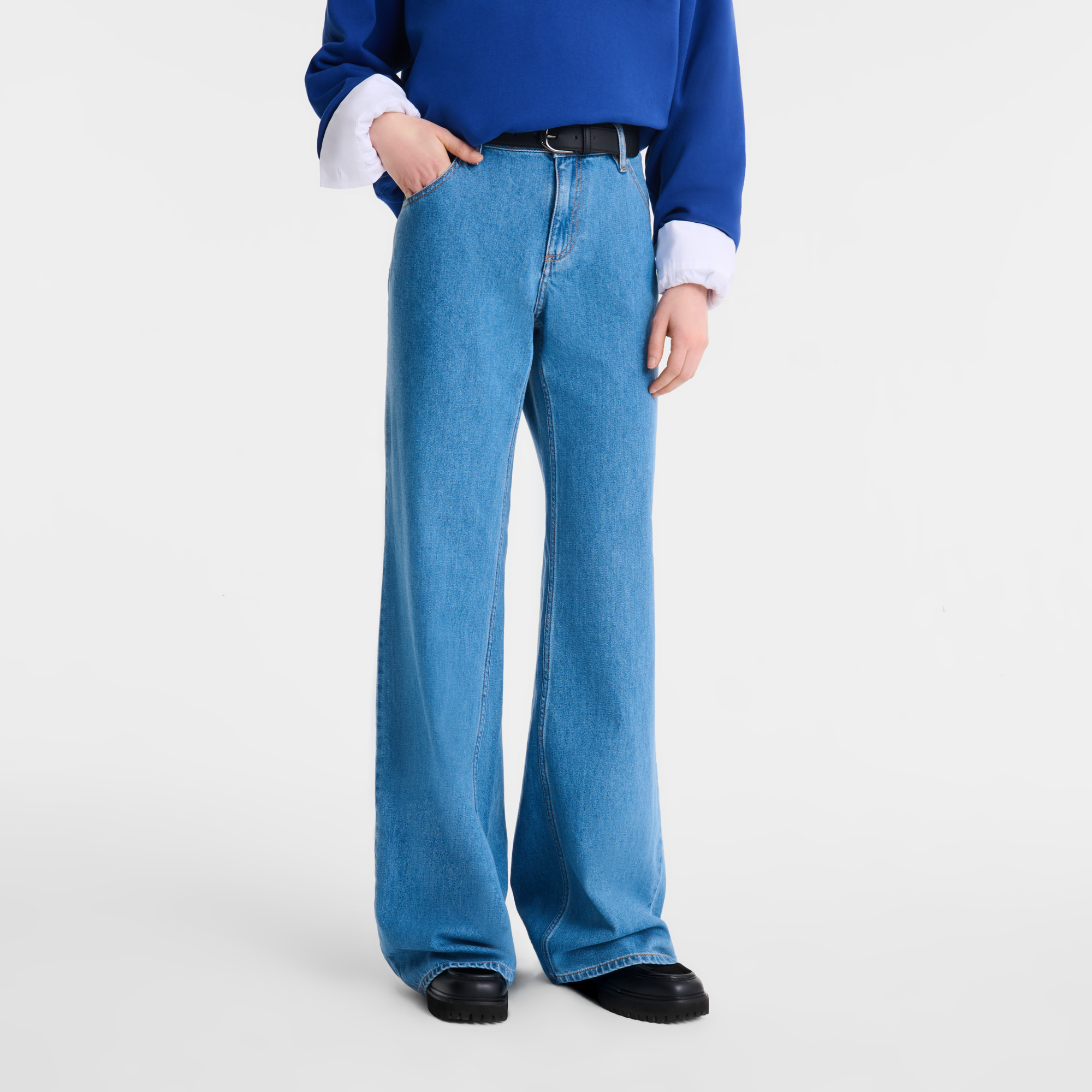 Trousers, Sky Blue - View 4 of
4 - zoom in null Trousers, Sky Blue
