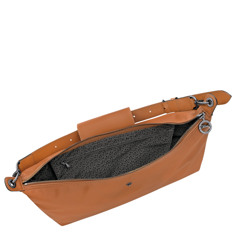 Le Pliage Xtra XL Hobo bag , Cashew - Leather  - View 3 of  4