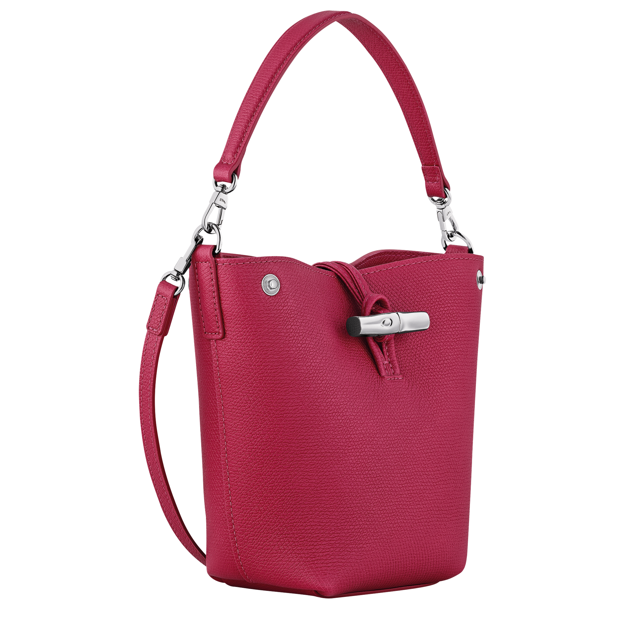 Bucket bag XS, Beetroot - View 3 of 
        6 - zoom in Le Roseau Bucket bag XS, Beetroot