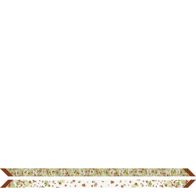 Frise Fleurie Headband , Cognac - Silk