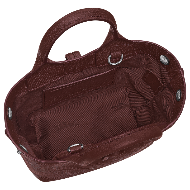 Le Roseau XS Handbag , Burgundy - Leather  - View 6 of  8