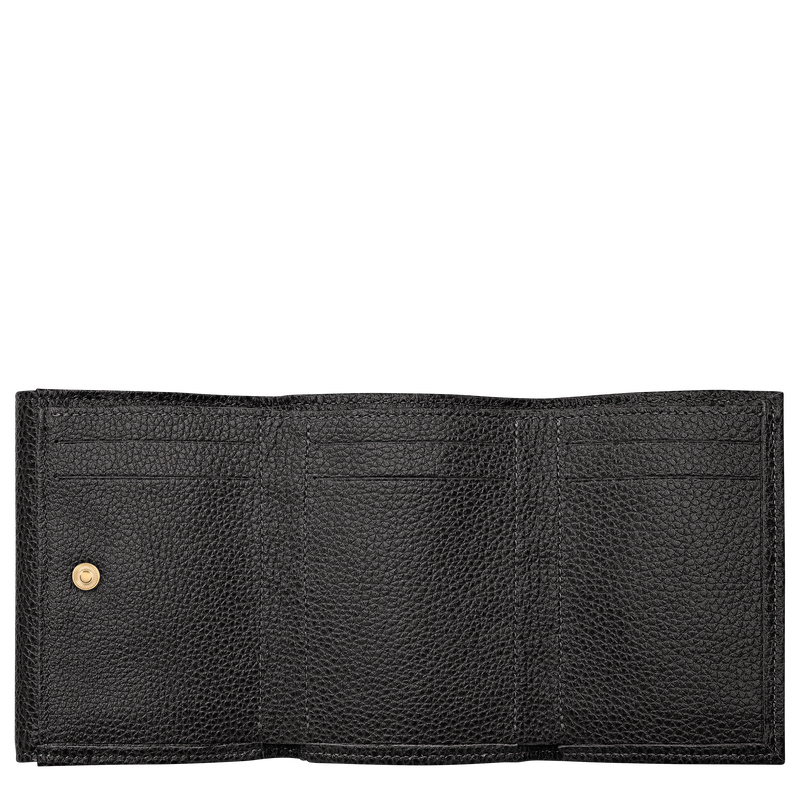Le Foulonn&eacute; Compact wallet , Black - Leather  - View 3 of  3