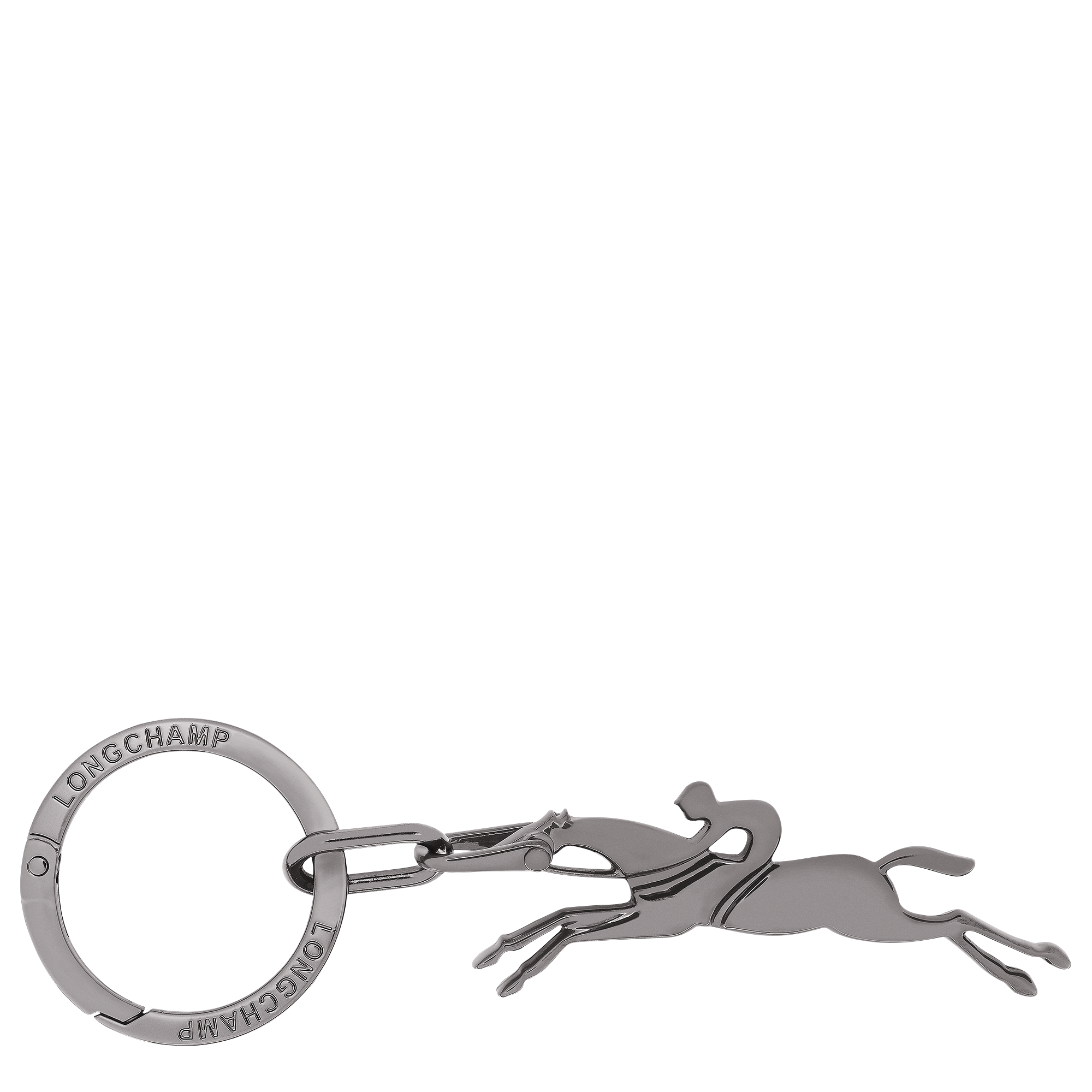 Cavalier Longchamp Keyring, Black