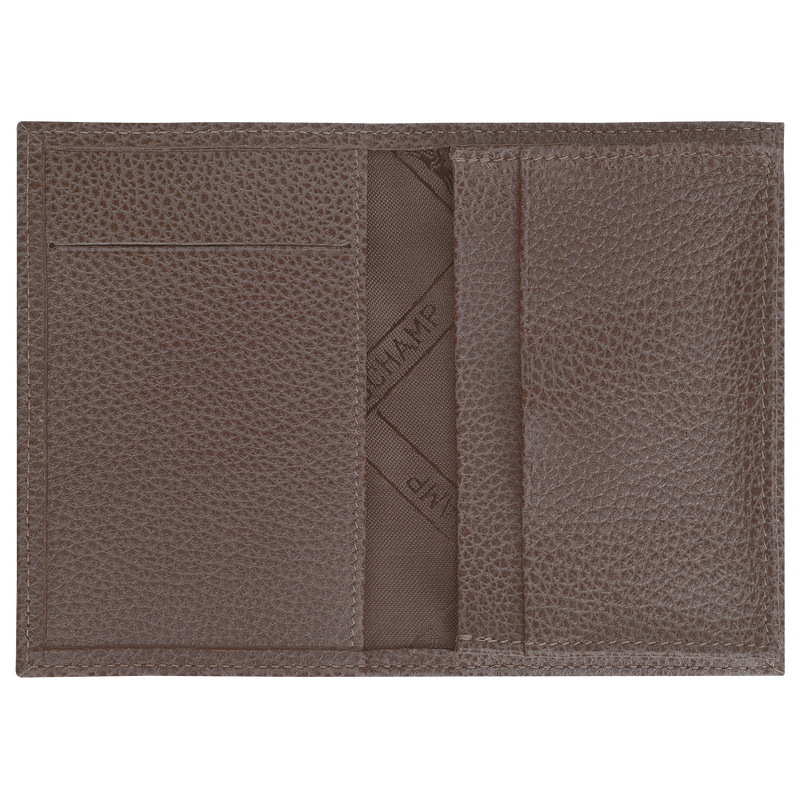 Le Foulonné Card holder , Taupe - Leather  - View 3 of  3