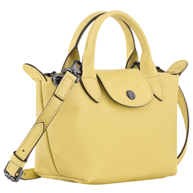 Le Pliage Xtra XS Handbag , Lime - Leather  - View 2 of  5