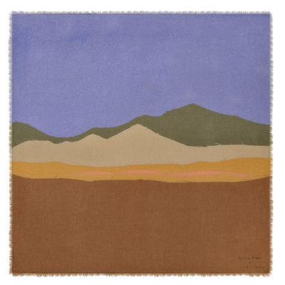 Caroline H&eacute;lain x Longchamp Stole , Cognac - Silk