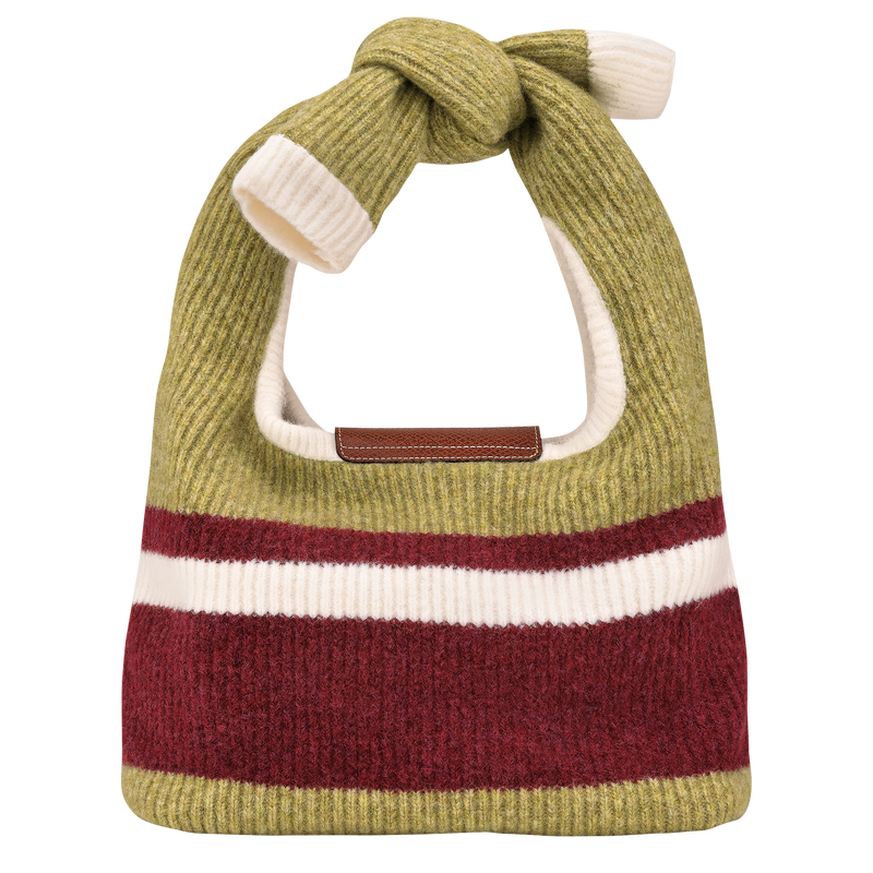 Le Pliage Collection Shoulder bag , Pistachio/Burgundy - Canvas  - View 4 of  4