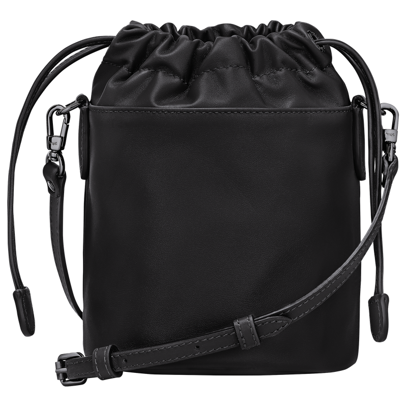 Le Pliage Xtra XS Bucket bag , Black - Leather  - View 4 of  6