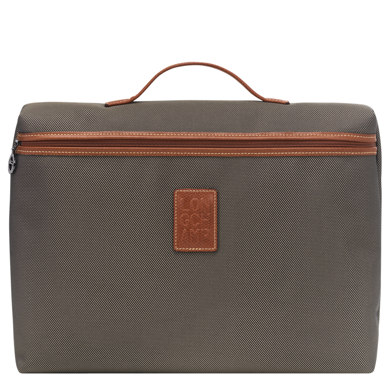 Boxford S Briefcase , Brown - Canvas  - View 1 of  4