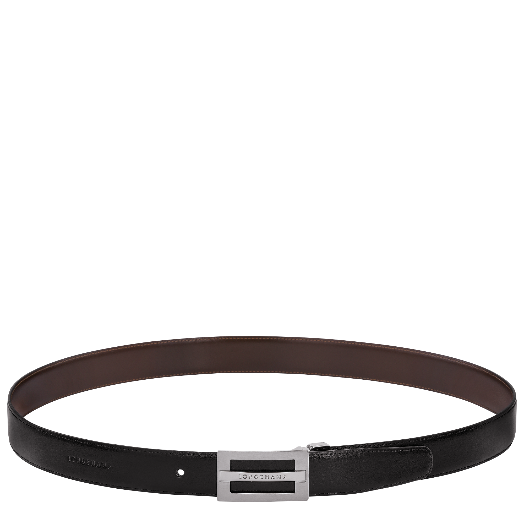 Men's belt, Black/Mocha - View 3 of 
        5 - zoom in Delta Box Men's belt, Black/Mocha