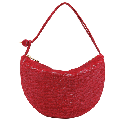 Le Roseau Clutch , Red - Canvas