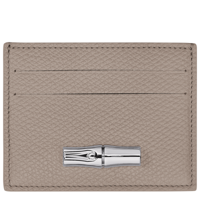 Le Roseau Card holder , Clay - Leather