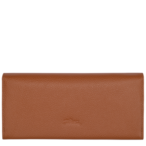 Le Foulonné Continental wallet , Caramel - Leather - View 2 of  4