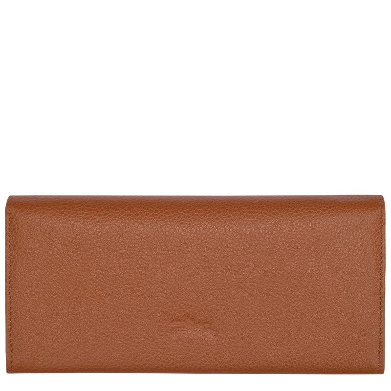 Le Foulonné Continental wallet , Caramel - Leather  - View 2 of  4