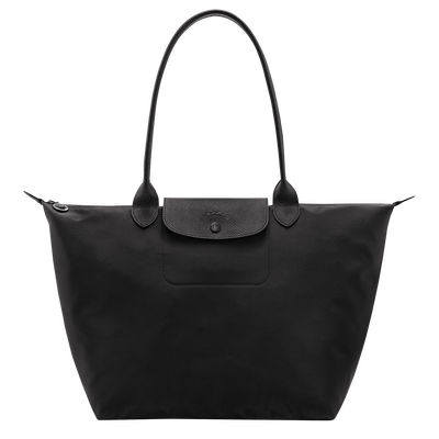 Le Pliage One L Tote bag , Black - Recycled canvas