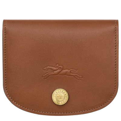 &Eacute;pure Card holder , Cognac - Leather