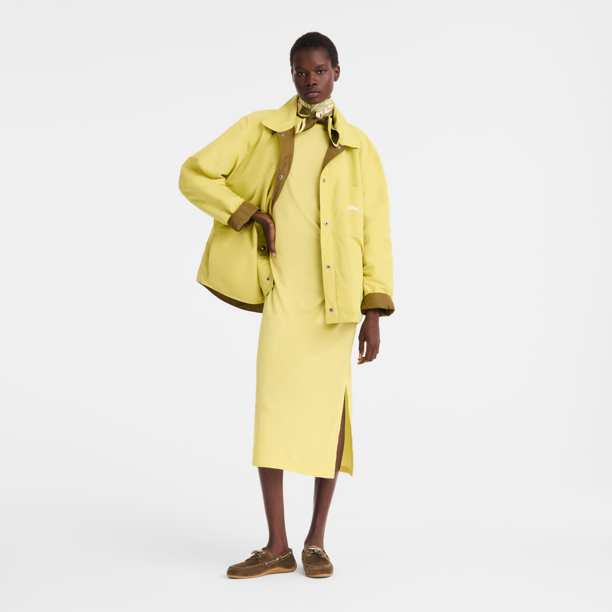 null Padded blouson, Olive/Lime