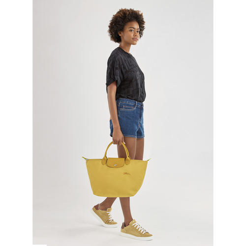 Le Pliage Green M Handbag Corn Recycled canvas Longchamp TH
