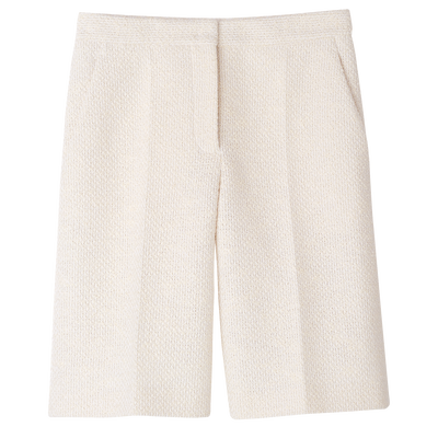 Bermuda shorts , Ecru - Bouclé