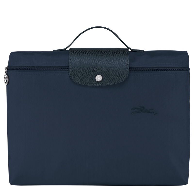 Le Pliage Green S Briefcase , Navy - Recycled canvas  - View 1 of  5