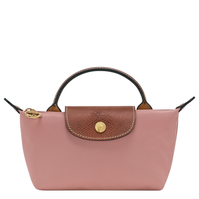 Le Pliage Original Pouch with handle , Pink Tea - Recycled canvas