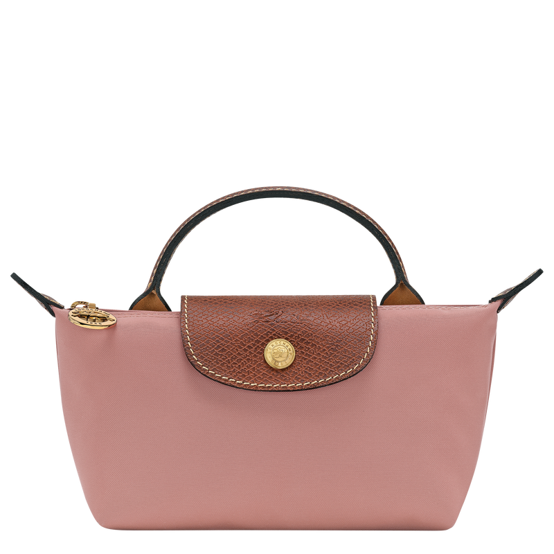 Le Pliage Original Pouch with handle , Pink Tea - Recycled canvas  - View 1 of  6
