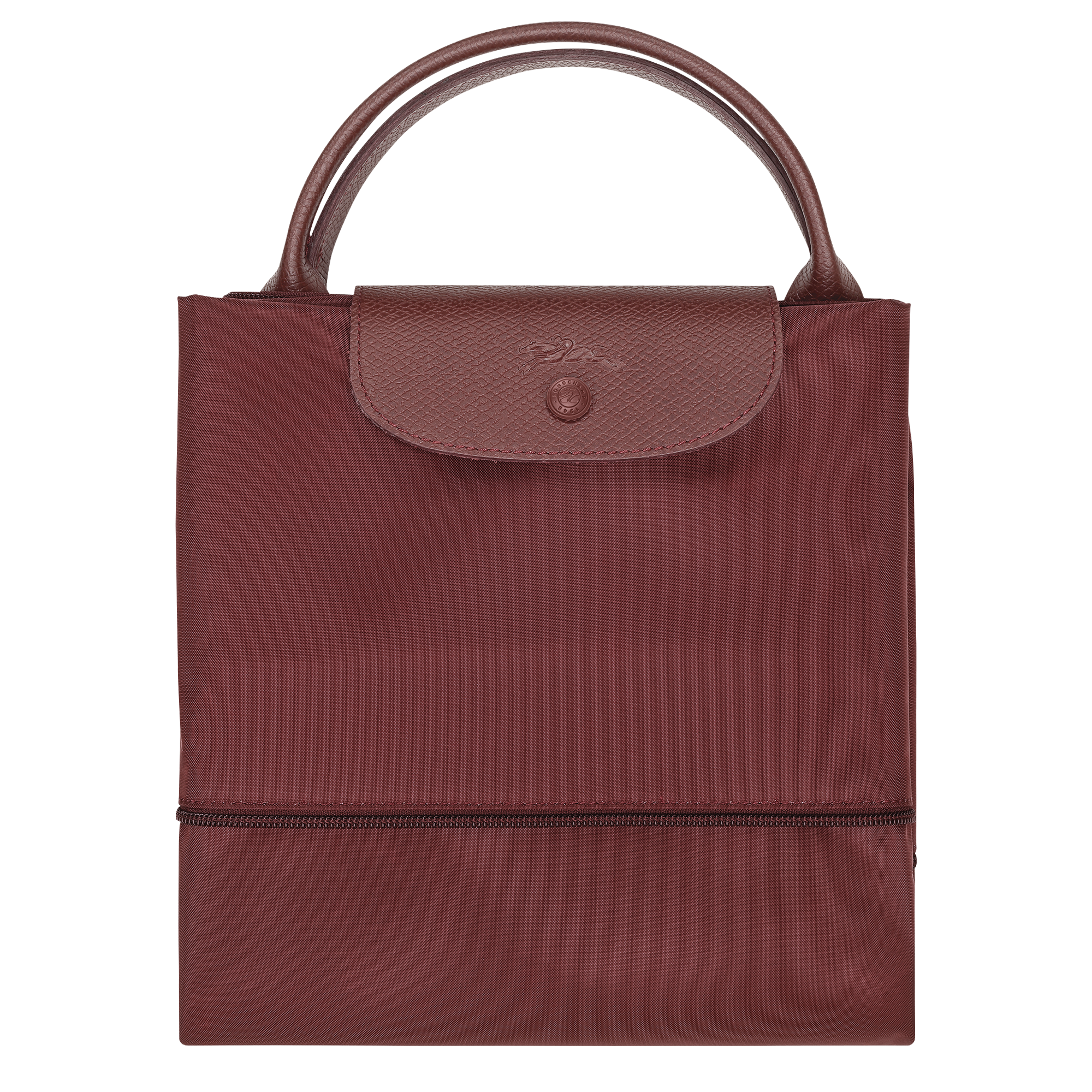 Le Pliage One Travel bag expandable, Burgundy