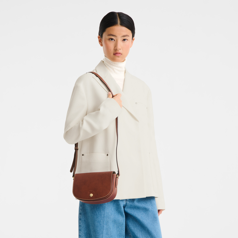 &Eacute;pure S Crossbody bag , Brown - Leather  - View 7 of  7