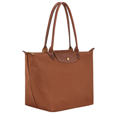 Le Pliage Original L Tote bag , Cognac - Recycled canvas