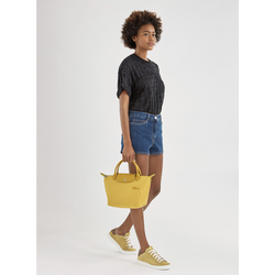 Le Pliage Green S Handbag , Corn - Recycled canvas