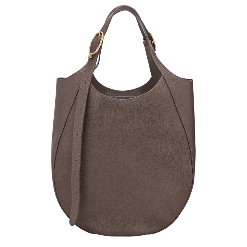 Le Foulonn&eacute; XL Tote bag , Taupe - Leather  - View 4 of  6