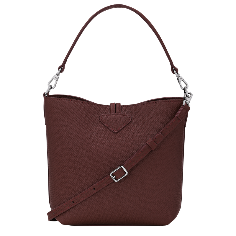 Le Roseau XS Bucket bag , Burgundy - Leather  - View 4 of  6