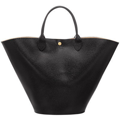 Épure XL Tote bag , Black - Leather
