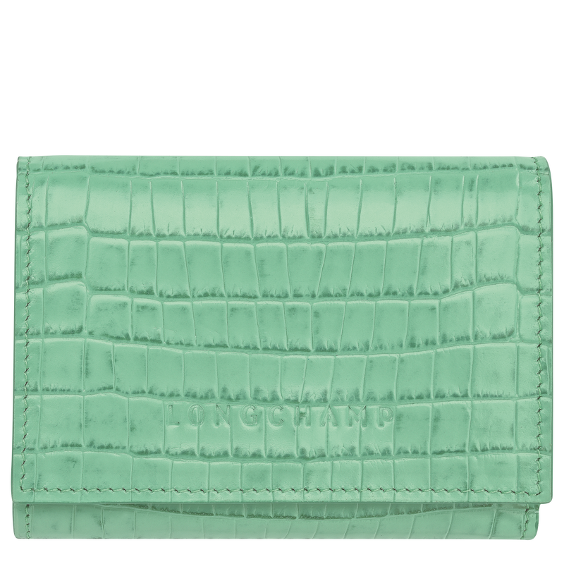 Longchamp Pocket Compact wallet , Mint - Leather  - View 1 of  3