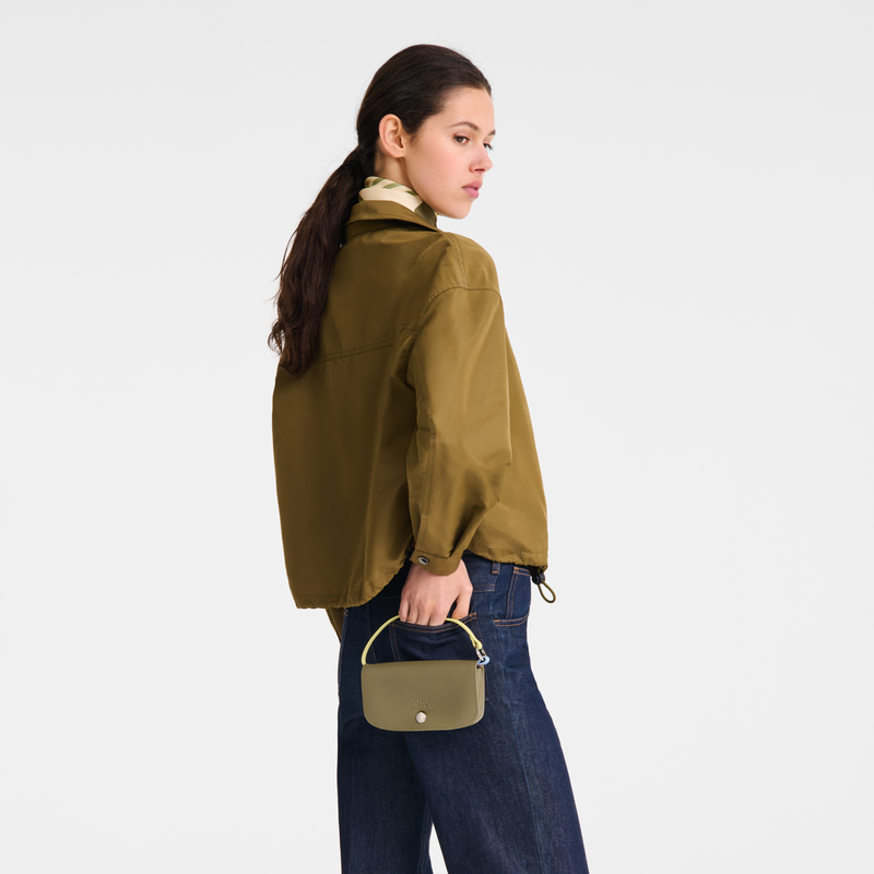 Le Pliage Collection Eyewear case , Lichen - Leather  - View 5 of  5