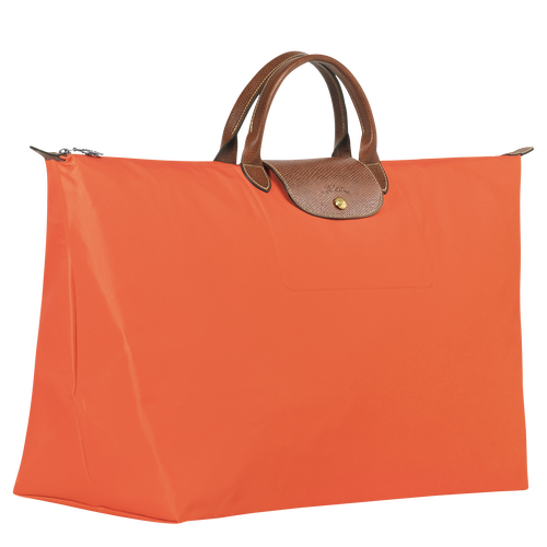 Le Pliage Original M Travel bag , Orange - Recycled canvas - View 3 of  4