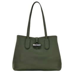 Roseau Essential M Tote bag , Khaki - Leather