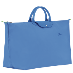 Le Pliage Green M Travel bag , Cornflower - Recycled canvas