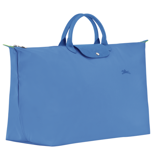 Le Pliage Green M Travel bag , Cornflower - Recycled canvas - View 3 of  6