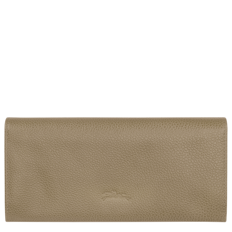 Le Foulonn&eacute; Long continental wallet , Lichen - Leather  - View 2 of  3